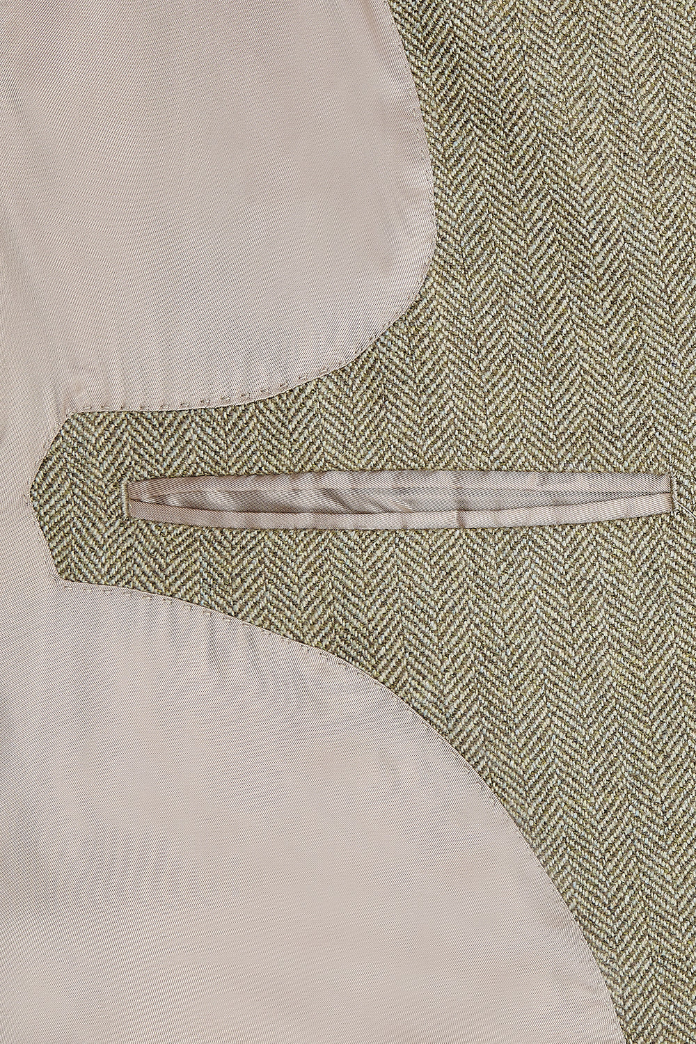 OSCAR Fine Tweed Nehru Gilet - Sable Herringbone