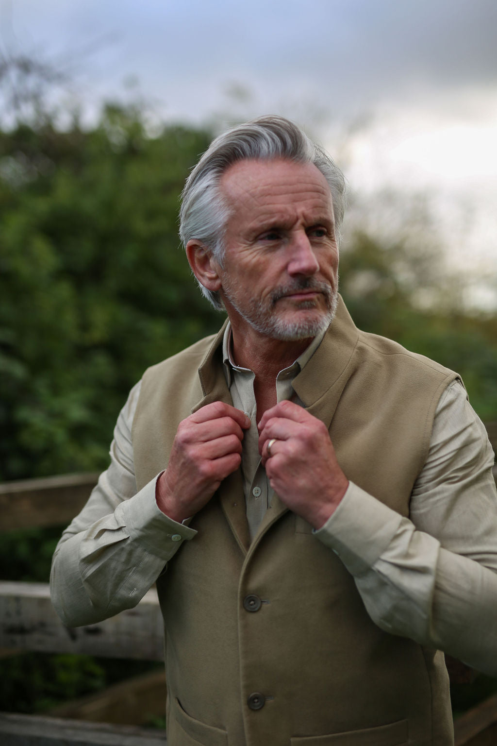 MOLESKIN Nehru Gilet - Lemon