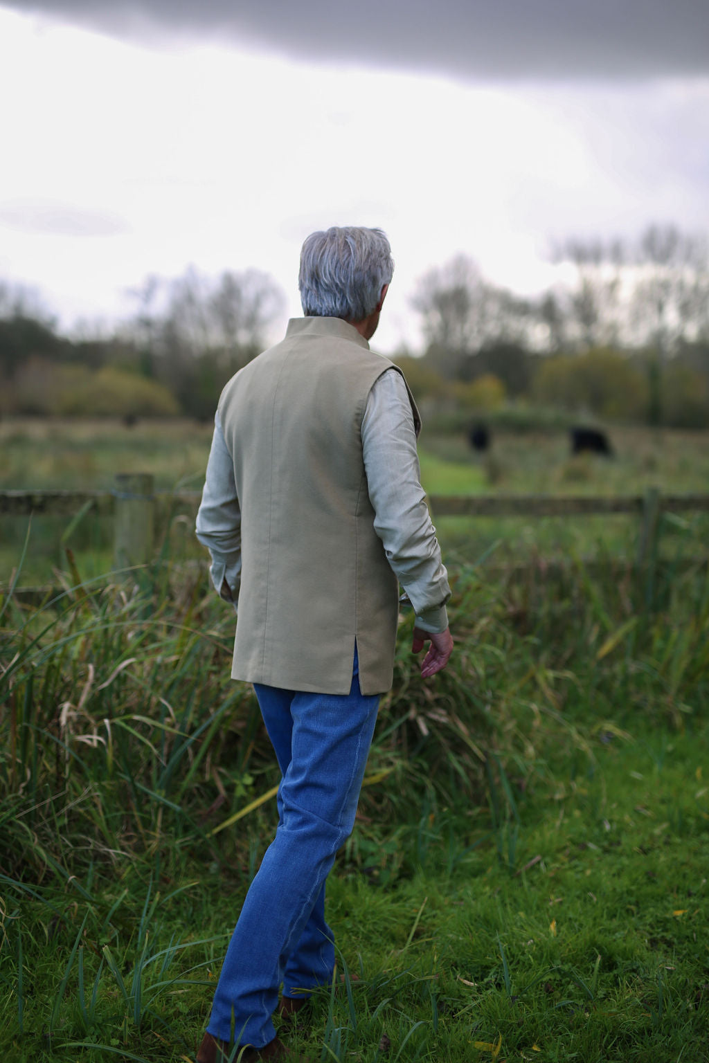 MOLESKIN Nehru Gilet - Lemon