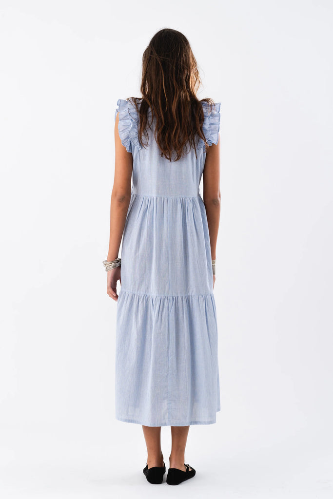 HARRIET Maxi Dress - Blue Stripe