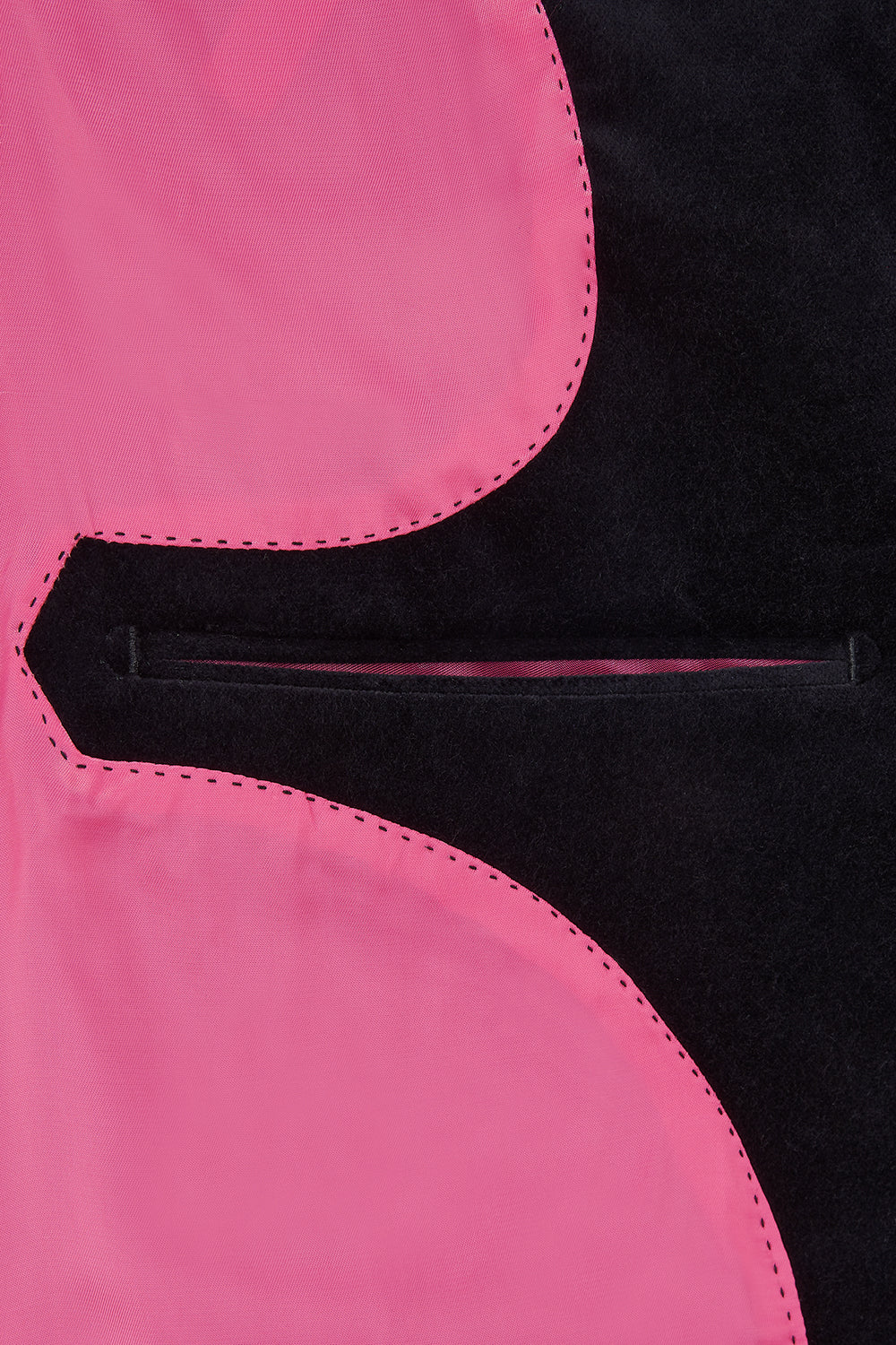 EBONY Velvet Nehru Gilet - Black