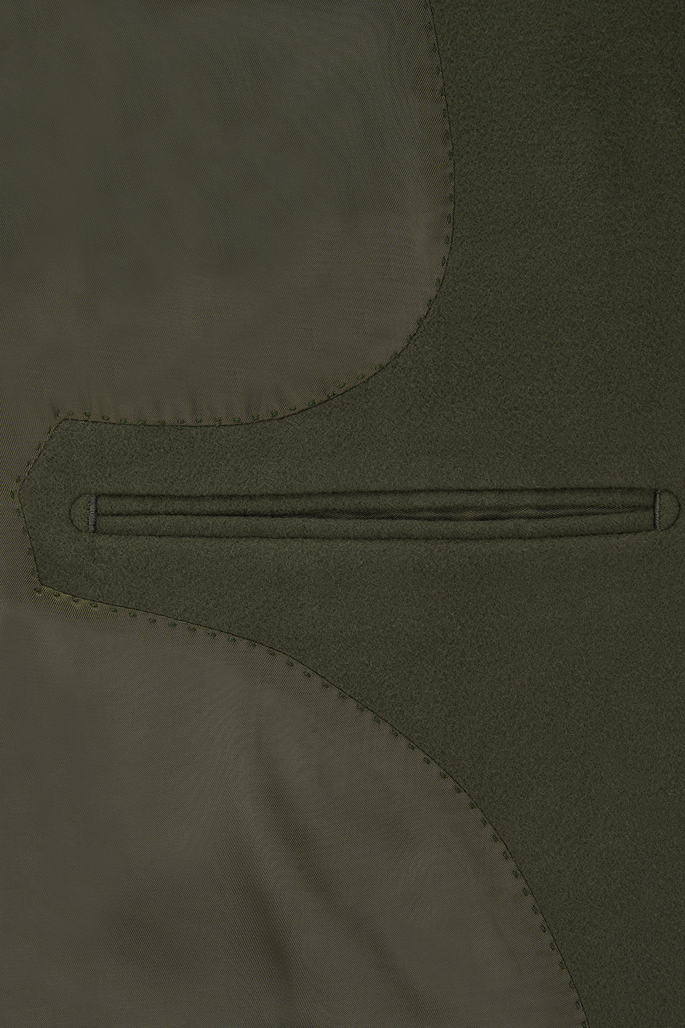 MOLESKIN Nehru Gilet - Olive Green