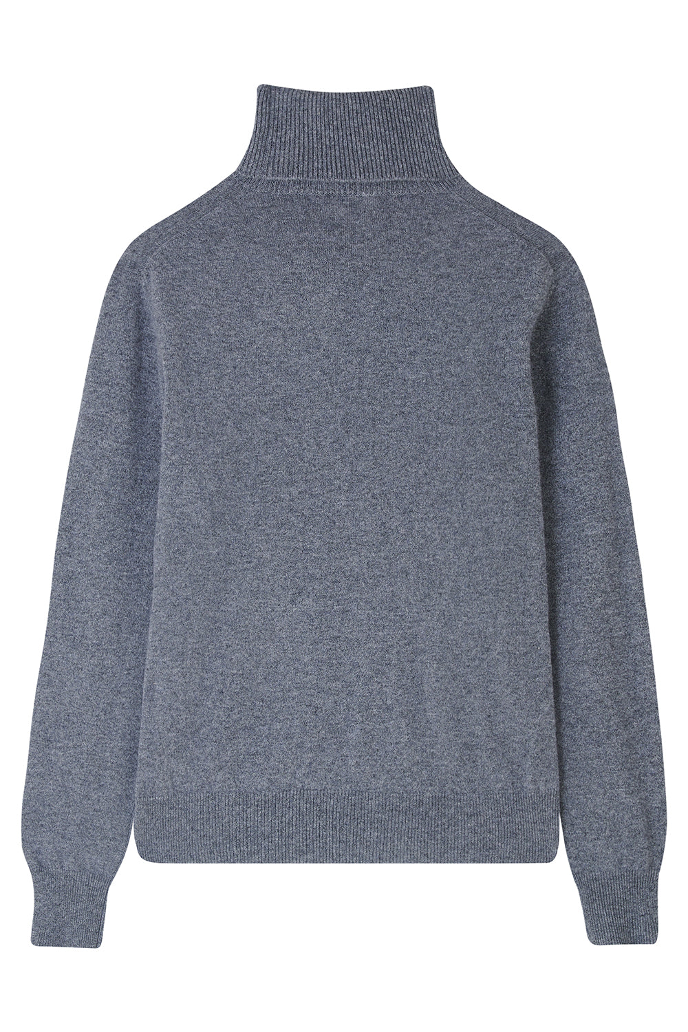 Cashmere Polo Neck - Silver Grey