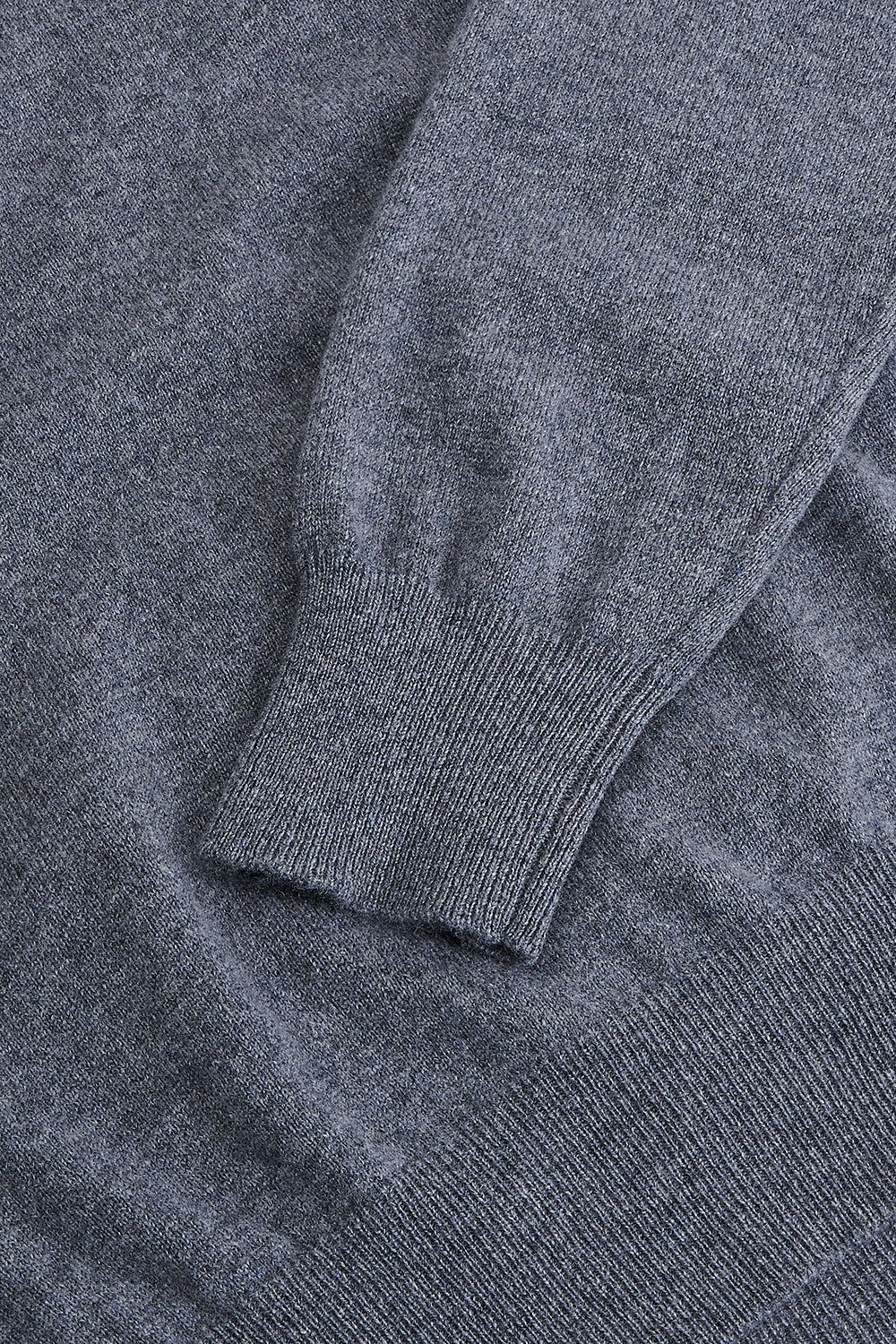 Cashmere Polo Neck - Silver Grey