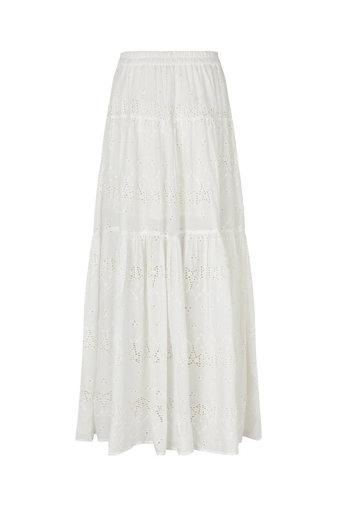 SUNSET Maxi Skirt - Off White