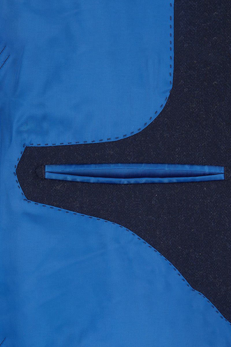 RALPH Cashmere Nehru Gilet - Navy