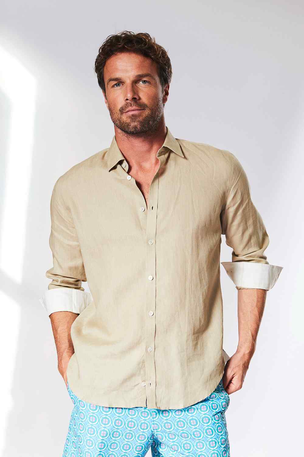 CLASSIC LINEN Shirt - Taupe