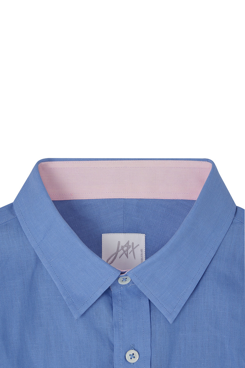 CLASSIC LINEN Shirt - Blue Lagoon