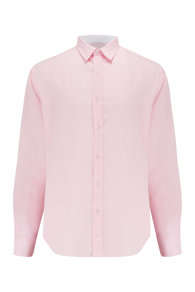 CLASSIC LINEN Shirt - Pink Lemonade
