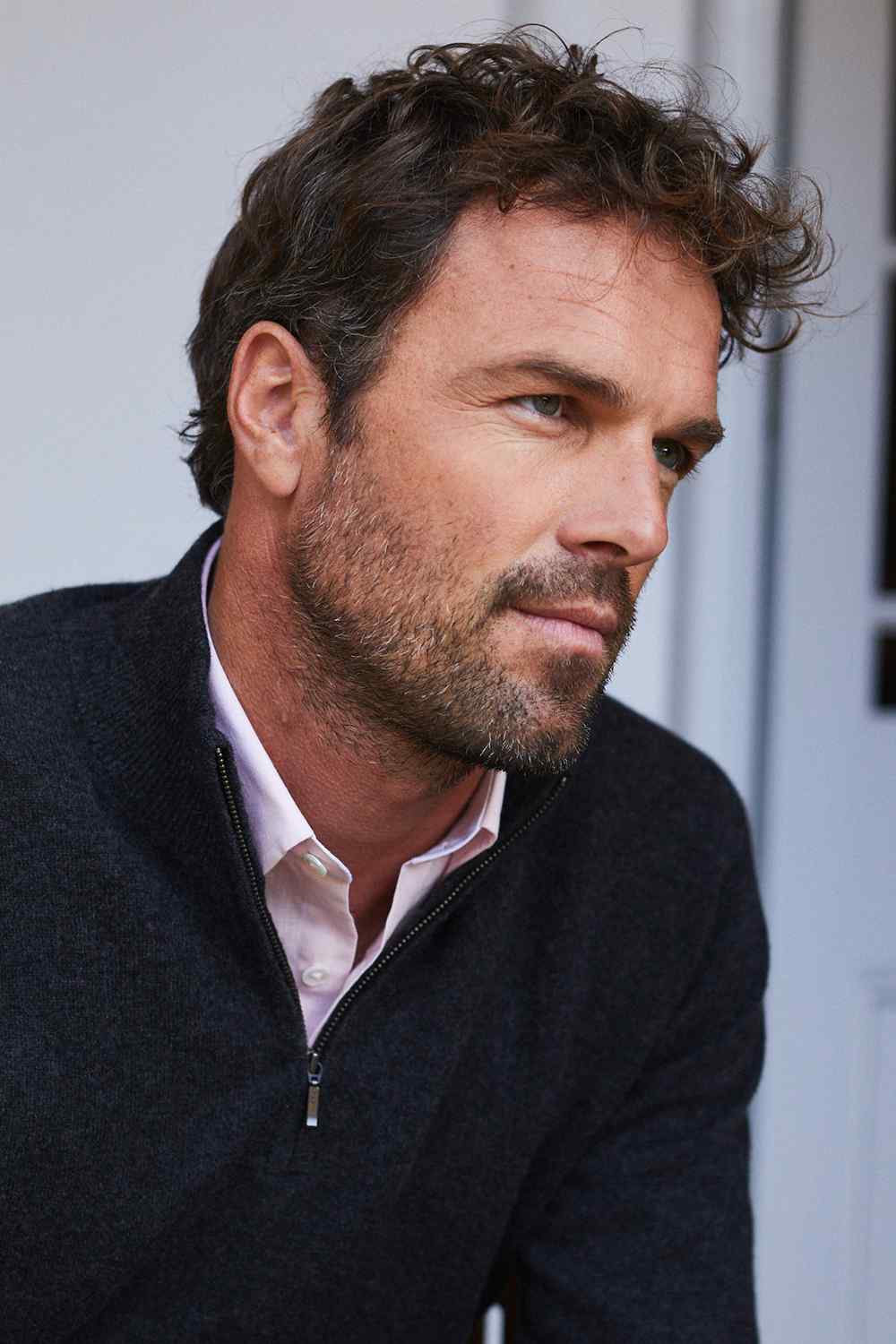 Cashmere Half-Zip Jumper - Charcoal Grey