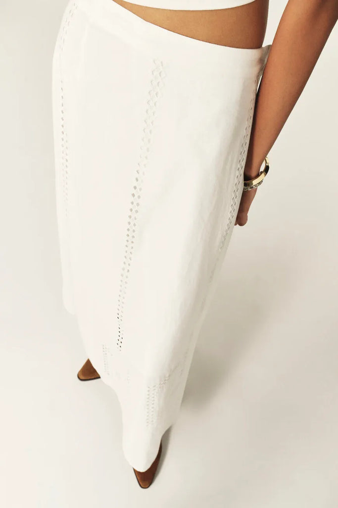 LERMAID Organic Cotton Skirt - Off White