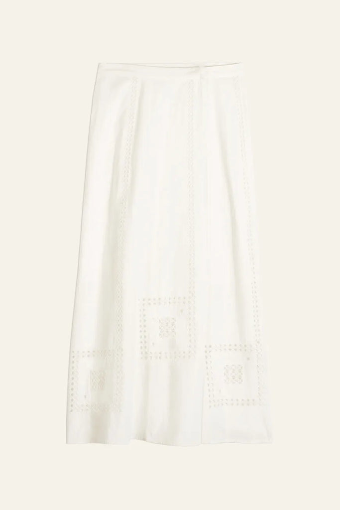 LERMAID Organic Cotton Skirt - Off White