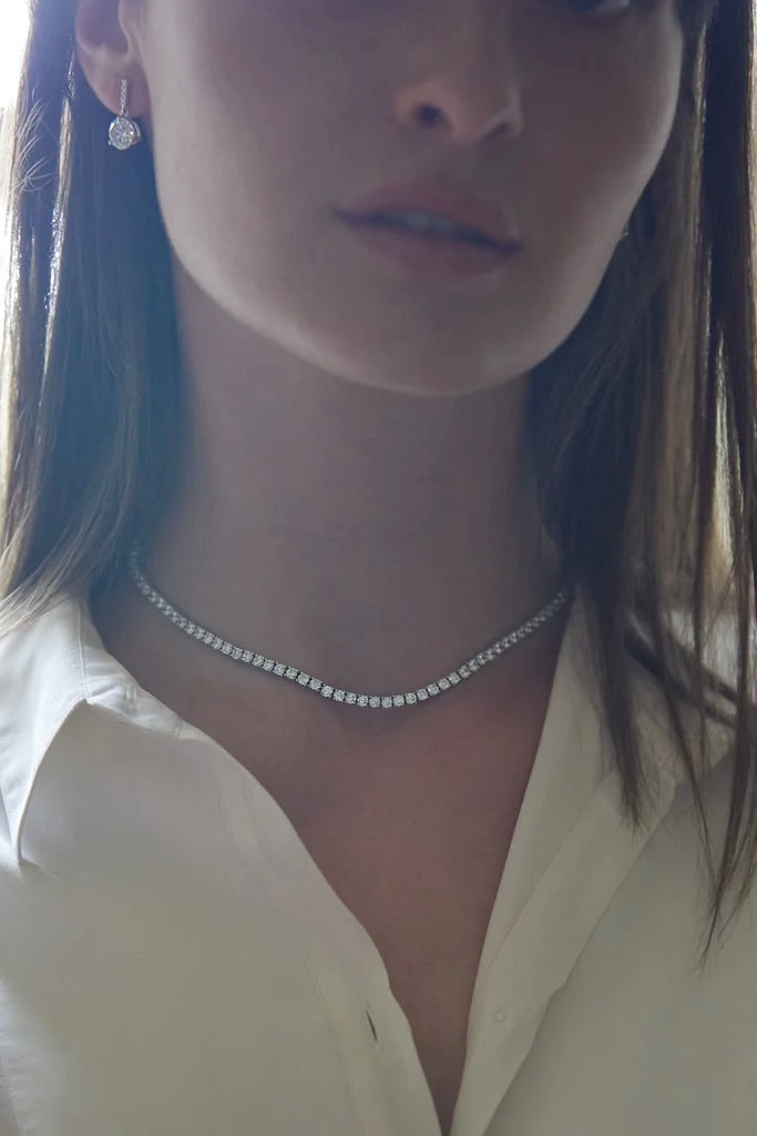 THE DIAMOND COLLAR Necklace - Silver