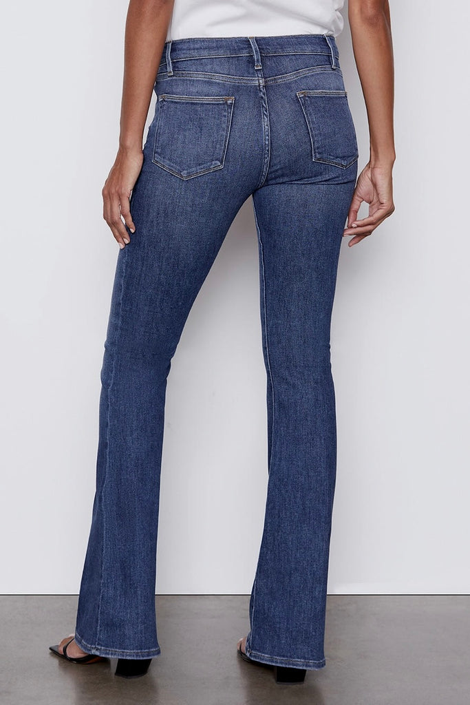 LE HIGH FLARE Jeans - Temple Mid Blue