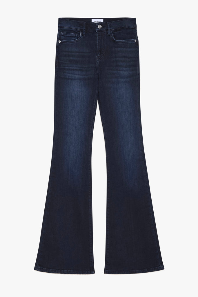 LE HIGH FLARE Jeans - Onyx Deep Indigo Blue