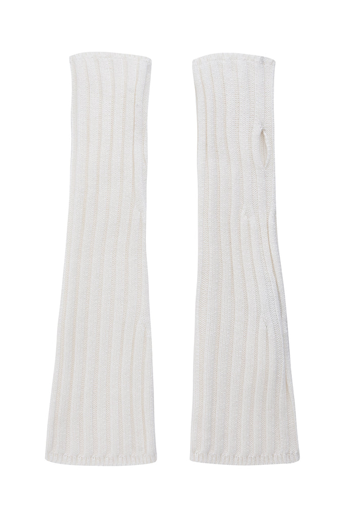 LONG CASHMERE Gloves - Cream