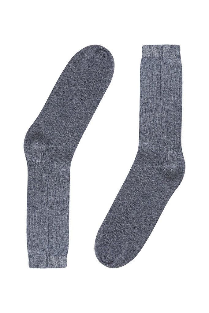 Men's Cashmere Socks - Silver Grey