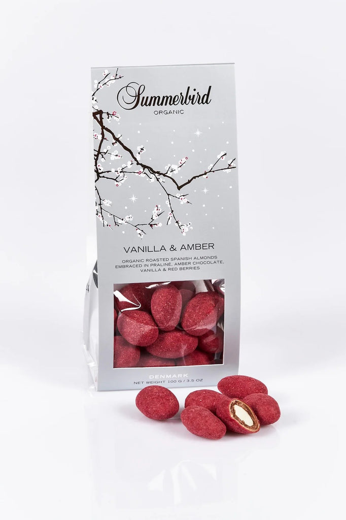 Organic Chocolate Almond Dragees - Vanilla & Amber