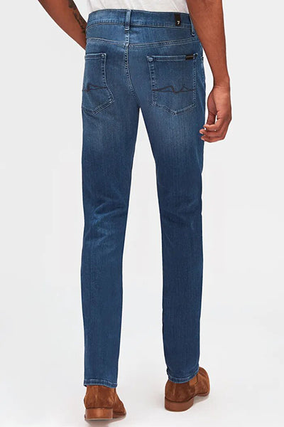 SLIMMY Luxe Performance Slim Straight Jeans - Mid Blue
