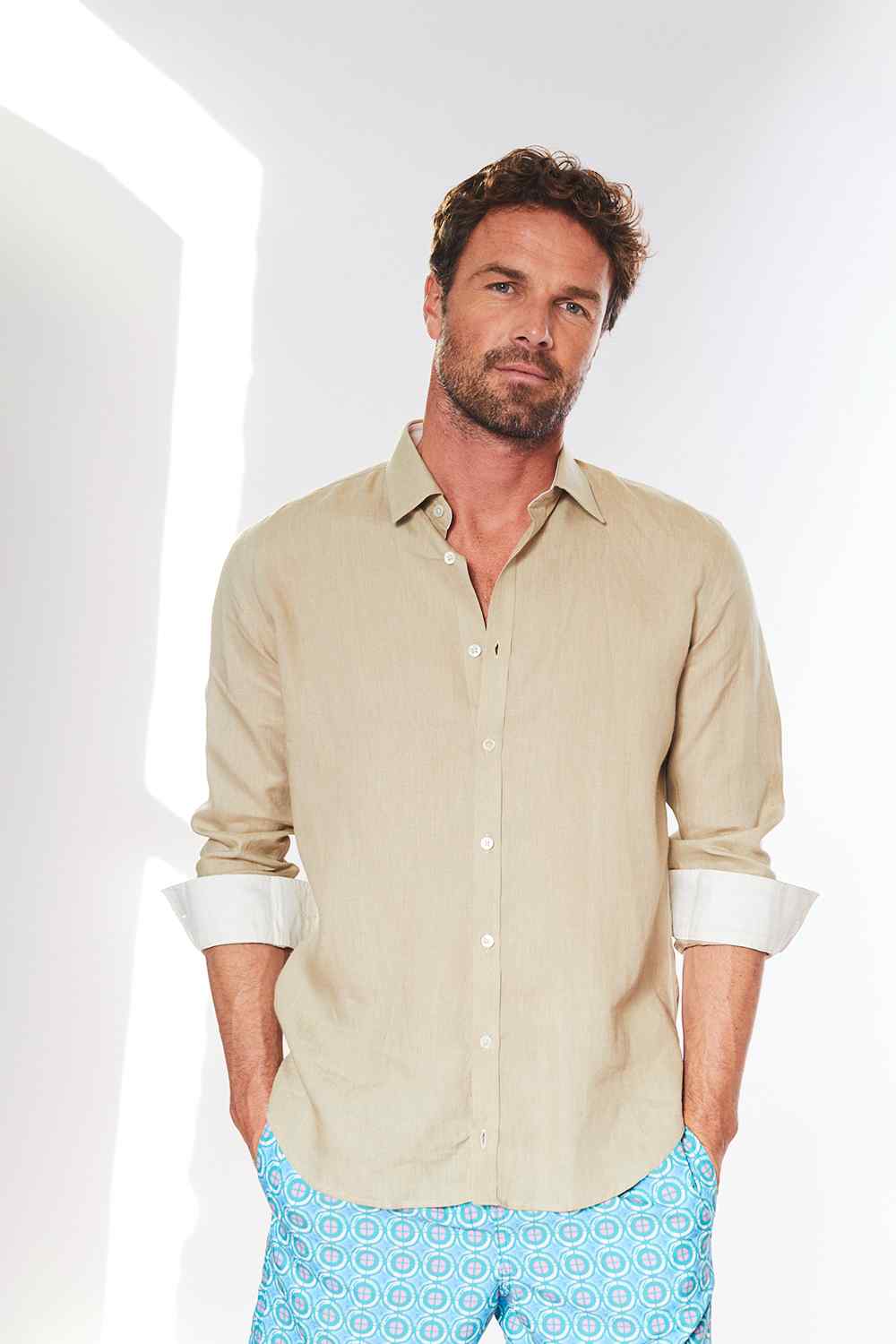 CLASSIC LINEN Shirt - Taupe