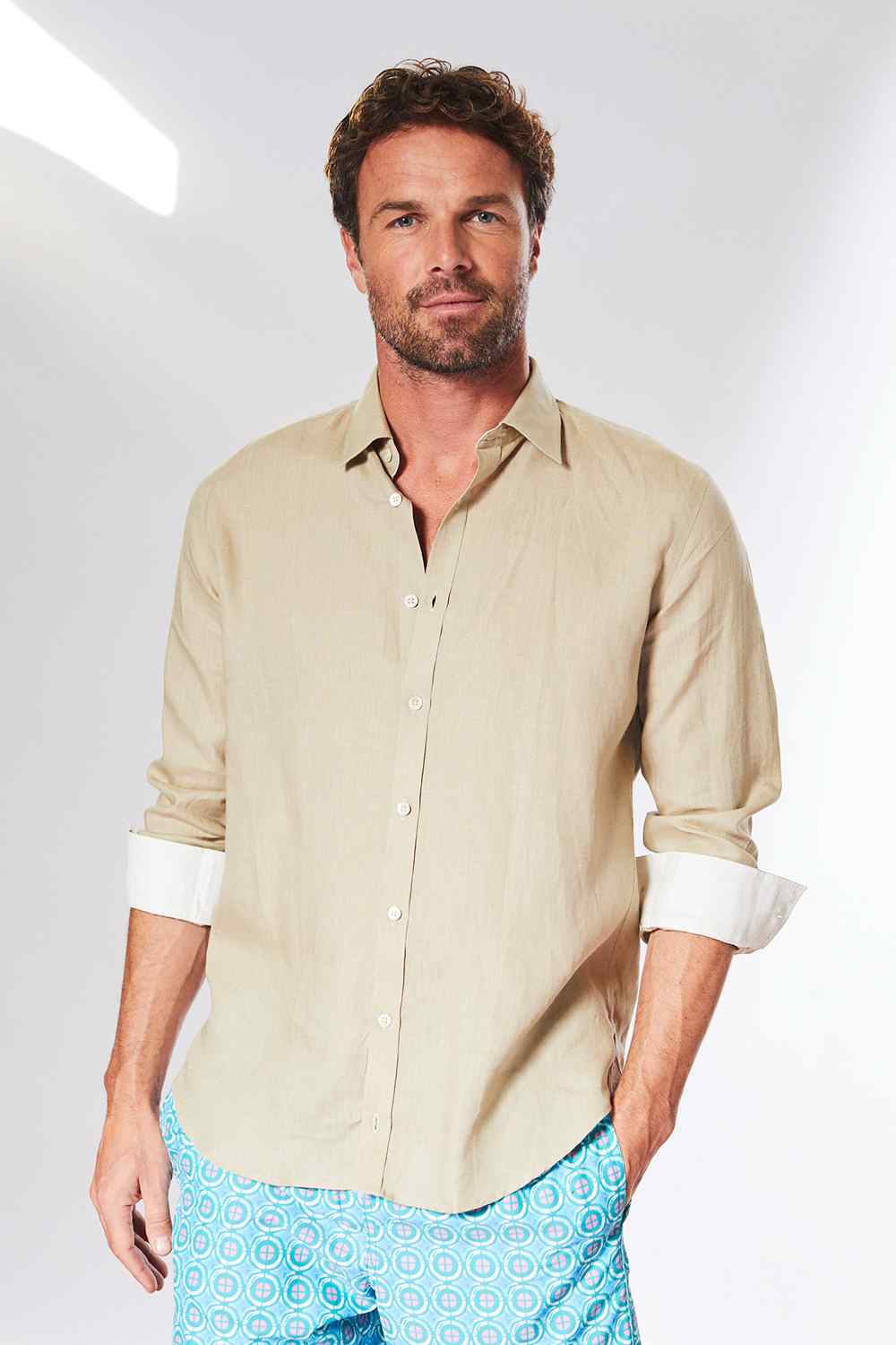 CLASSIC LINEN Shirt - Taupe