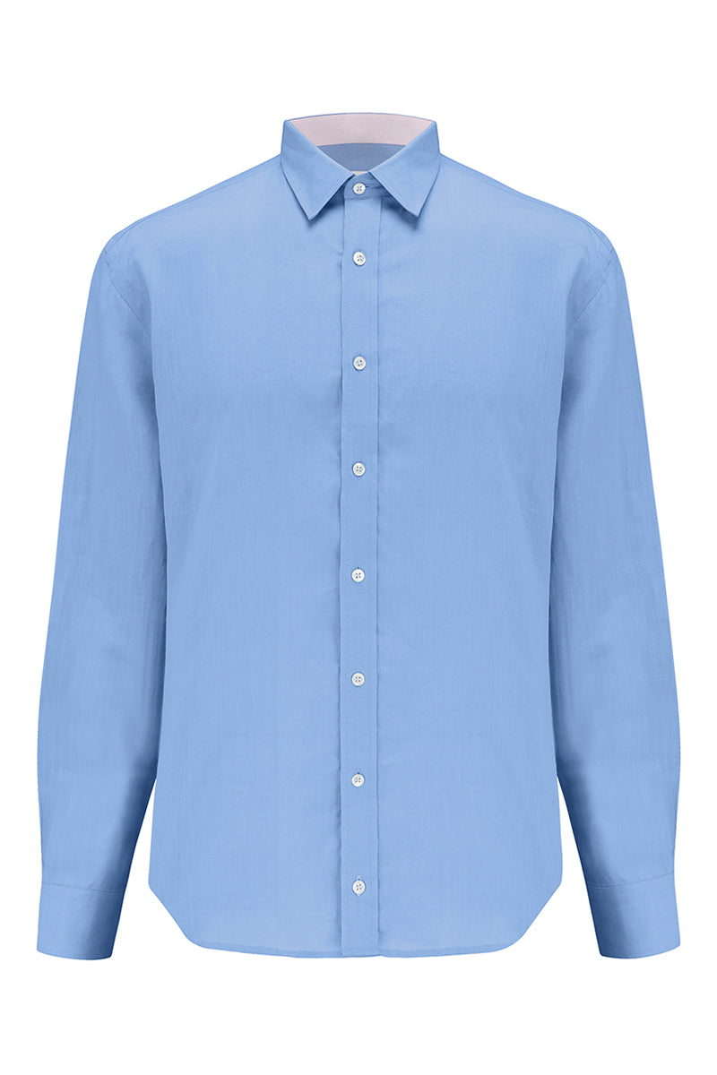 CLASSIC LINEN Shirt - Blue Lagoon