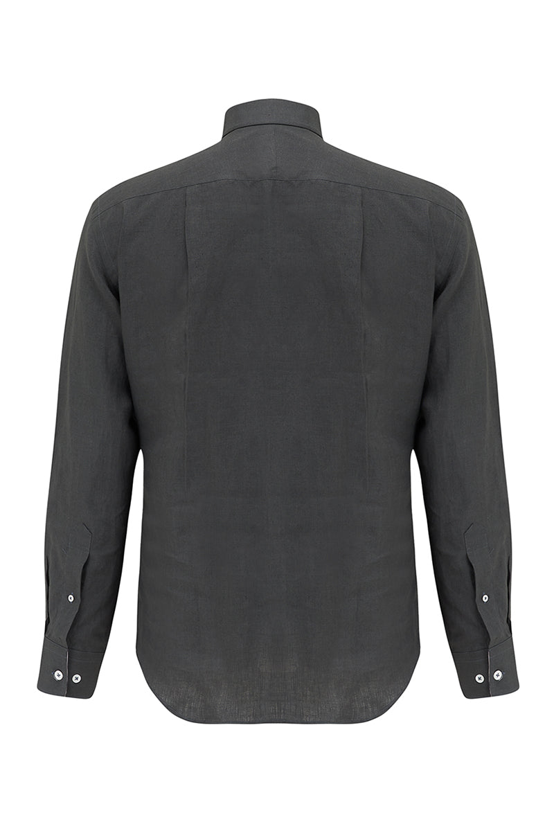 CLASSIC LINEN Shirt - Shark Grey