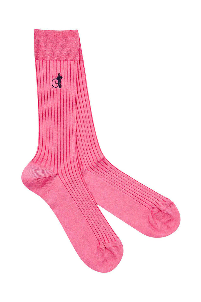 Ribbed Cotton Socks - Pink Friday