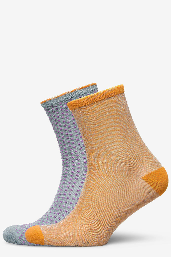 DINA SOLID Socks - Apricot