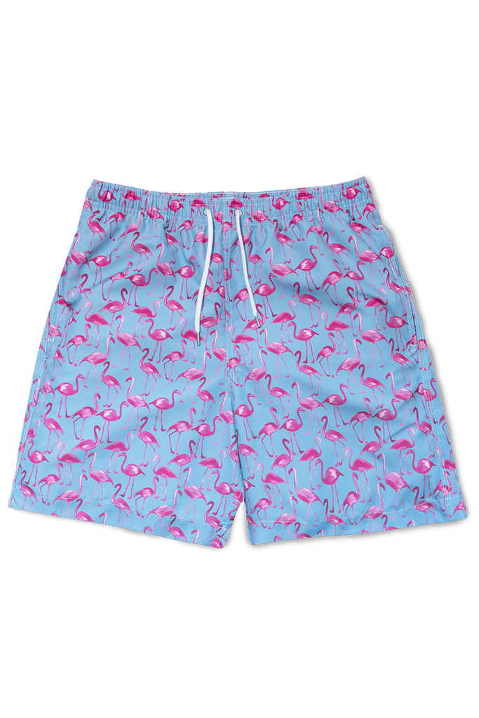 Swim Shorts - FLAMINGO Blue/Pink